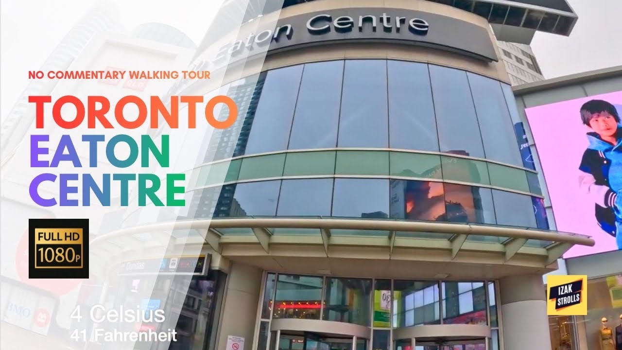 Toronto's Best Shopping Mall | Eaton Center Walking Tour 4K