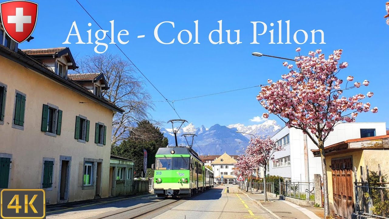 Driving Switzerland 🇨🇭 | Aigle - Col du Pillon mountain pass (Glacier 3000) 4K Scenic Drive