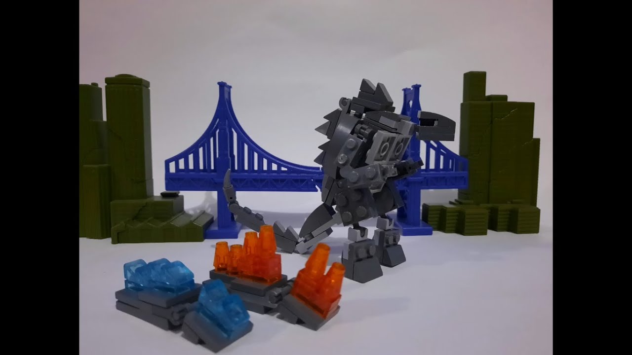 lego godzila con escamas intercambiables (instrucciones) (the brick films)