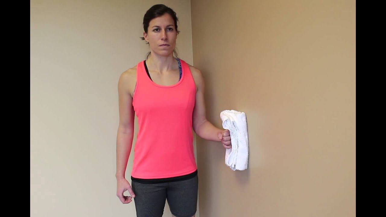 OrthoIndy Exercises | Isometric Shoulder External Rotation at Wall