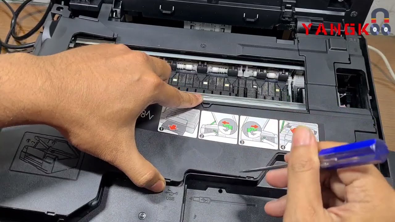 Brother DCP T300 Error Clean Unable 8F Fix.. | Memperbaiki Brother DCP-T300 Error Clean Unable 8F