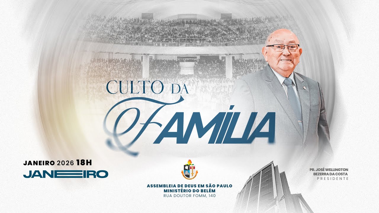 CULTO DA FAMÍLIA | 25/01/2026 | TV AD BELÉM