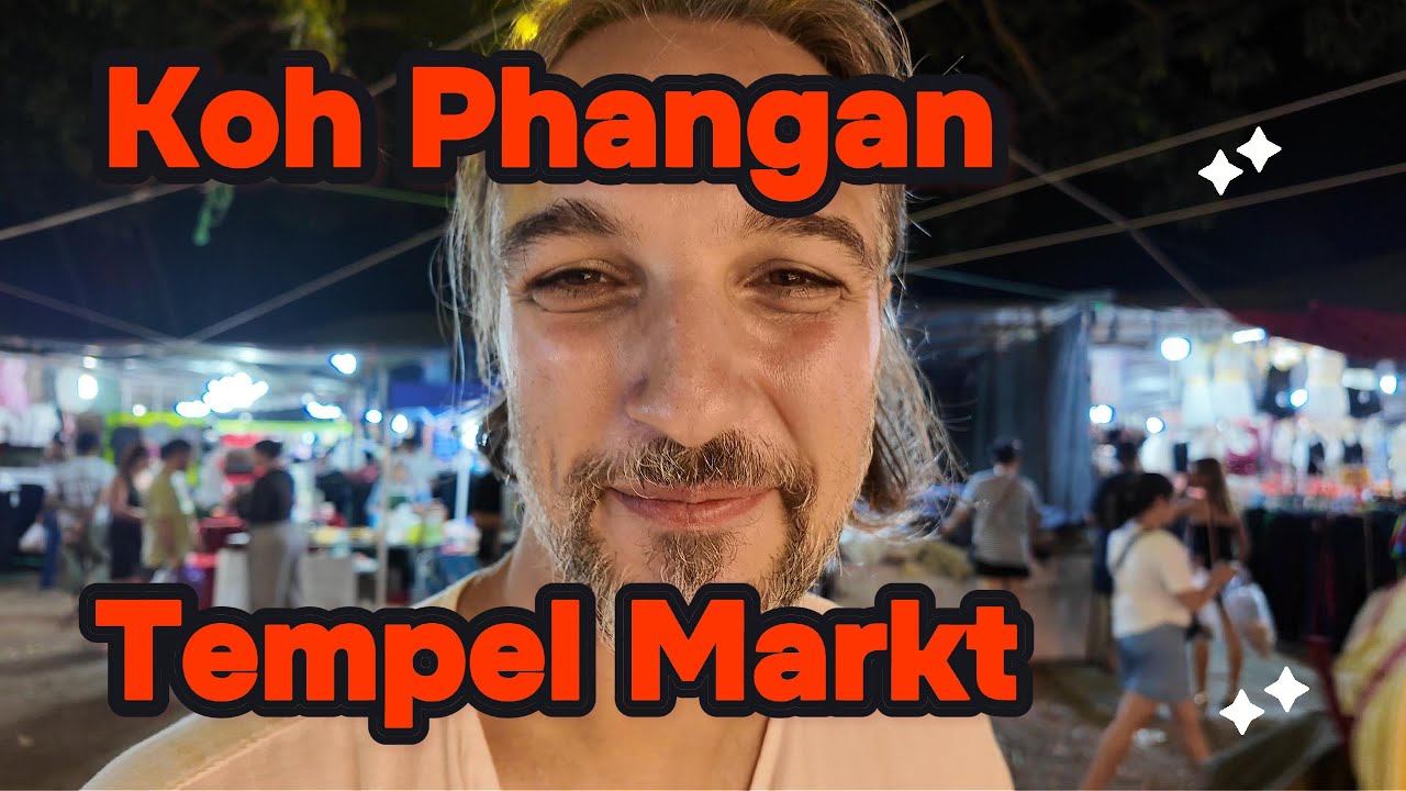 Tempel Markt in Koh Phangan, Thailand