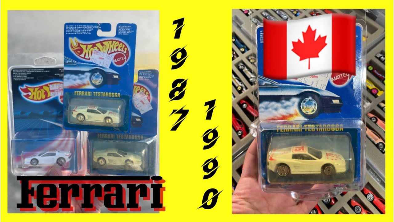Hot Wheels Ferrari ⚡️ Ferrari Testarossa [Internacional] Canada 🇨🇦 #hhw247 Variantes