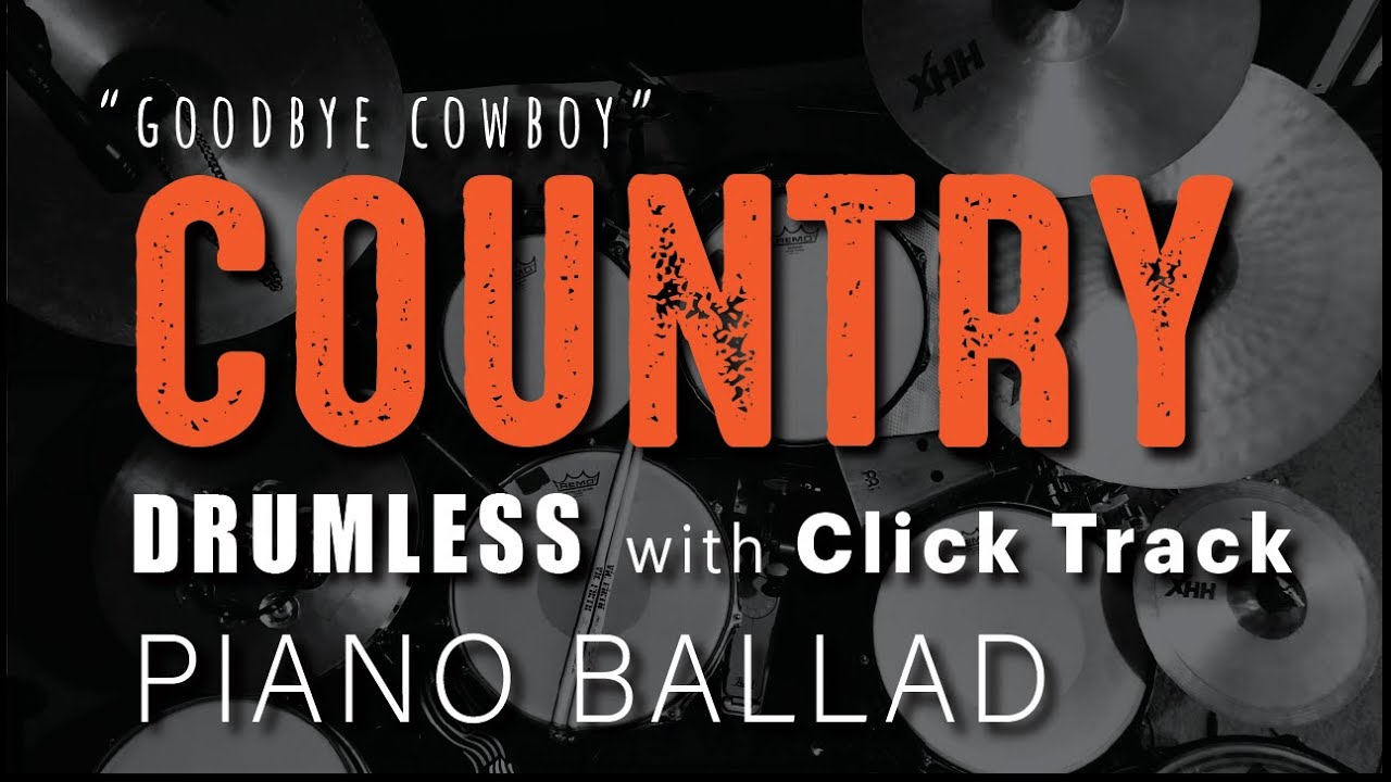 Drumless Country Ballad - 80 bpm with CLICK - Original play along songs without drums for practice