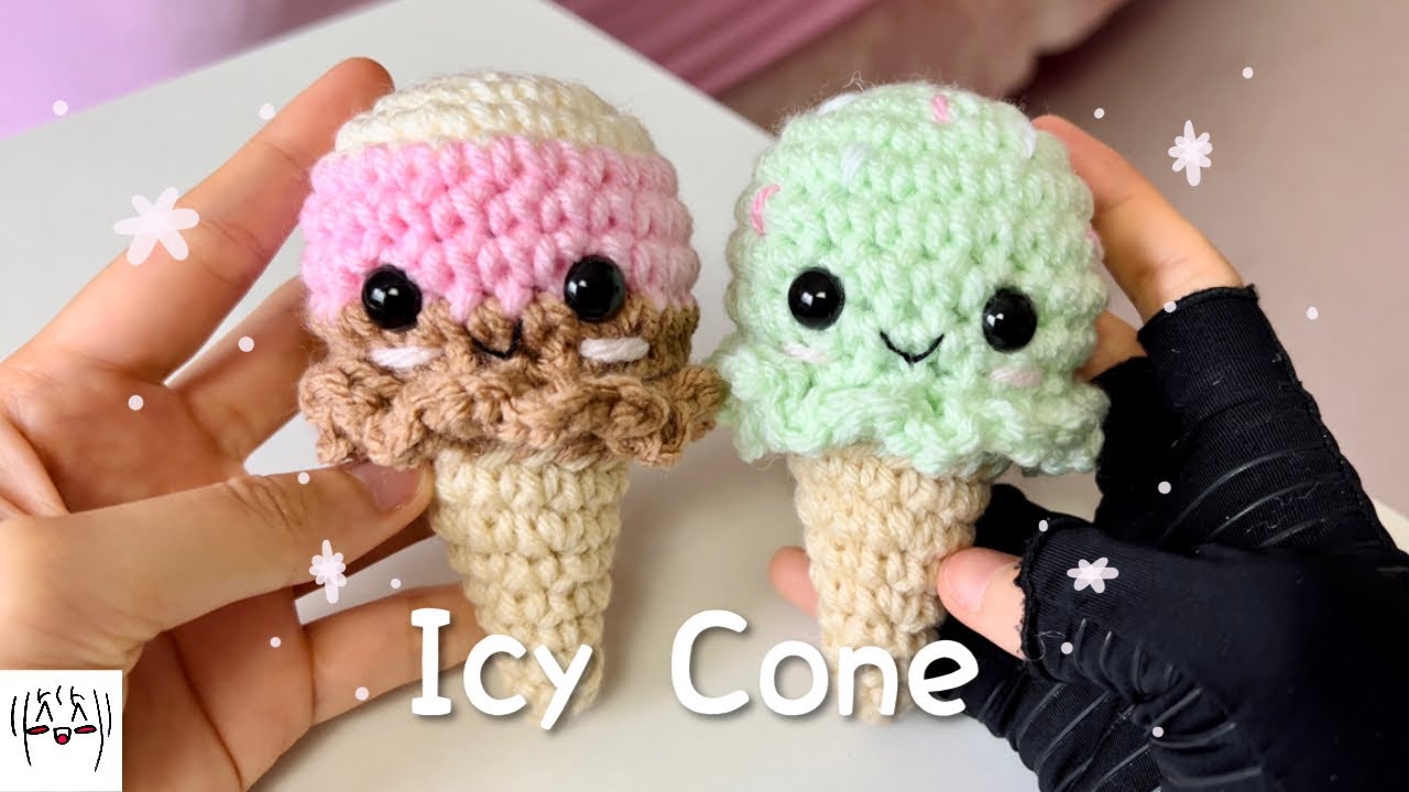Ice-Cream Cone Quick Crochet Tutorial