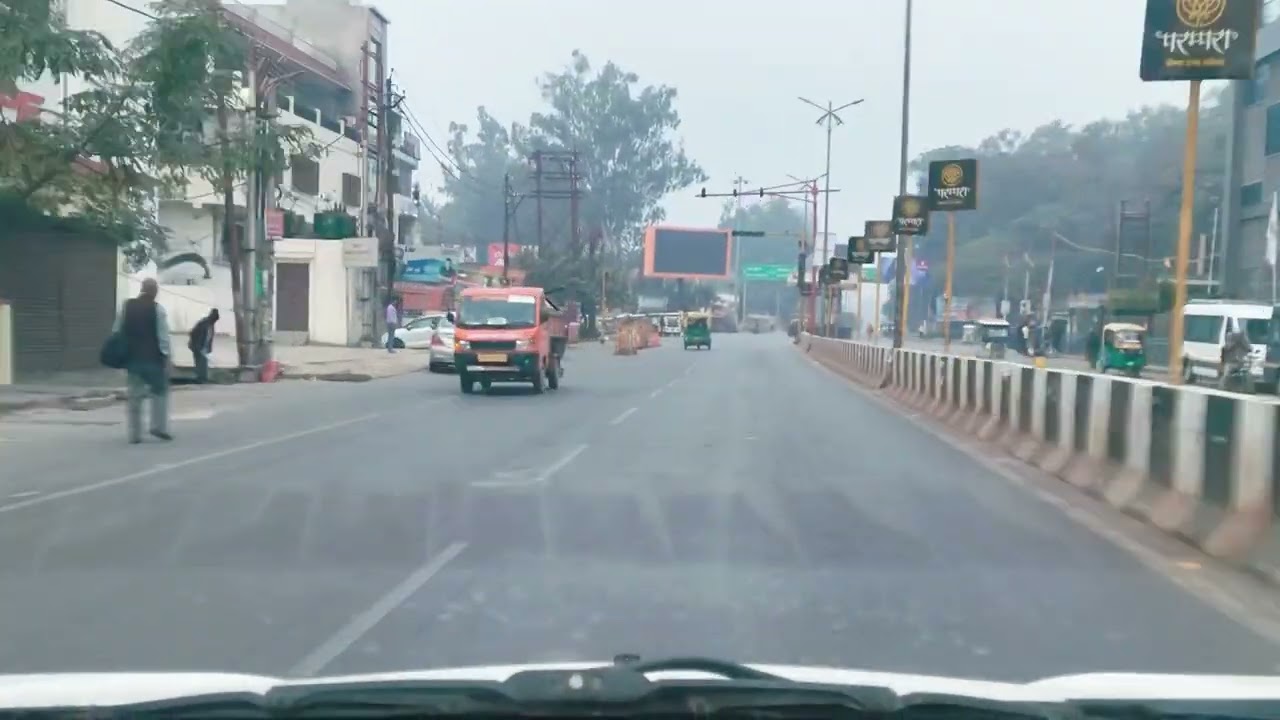 [DRIVING INDIA] GORAKHPUR CITY VIEW in a cold sweet morning.