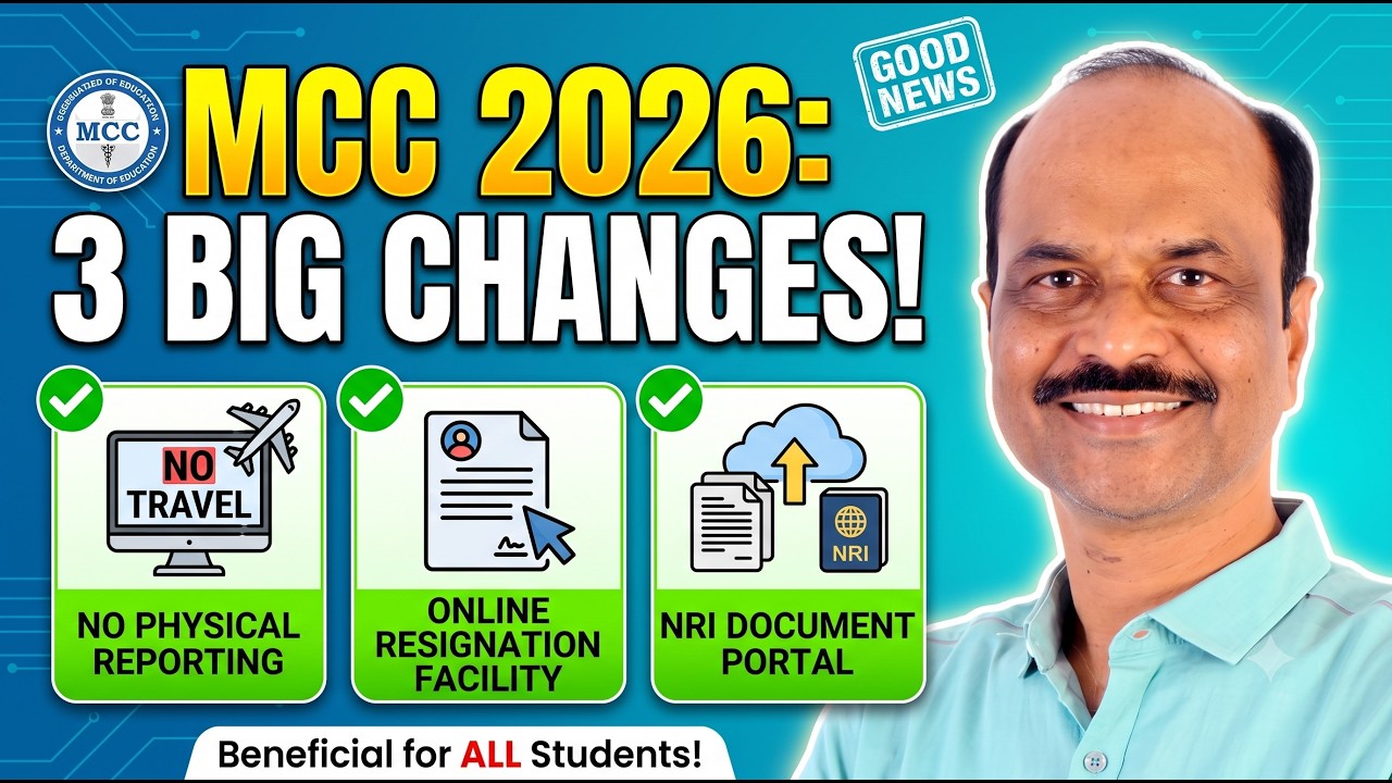 MCC 2026: 3 New Counselling Rules Every NEET Student Should Know