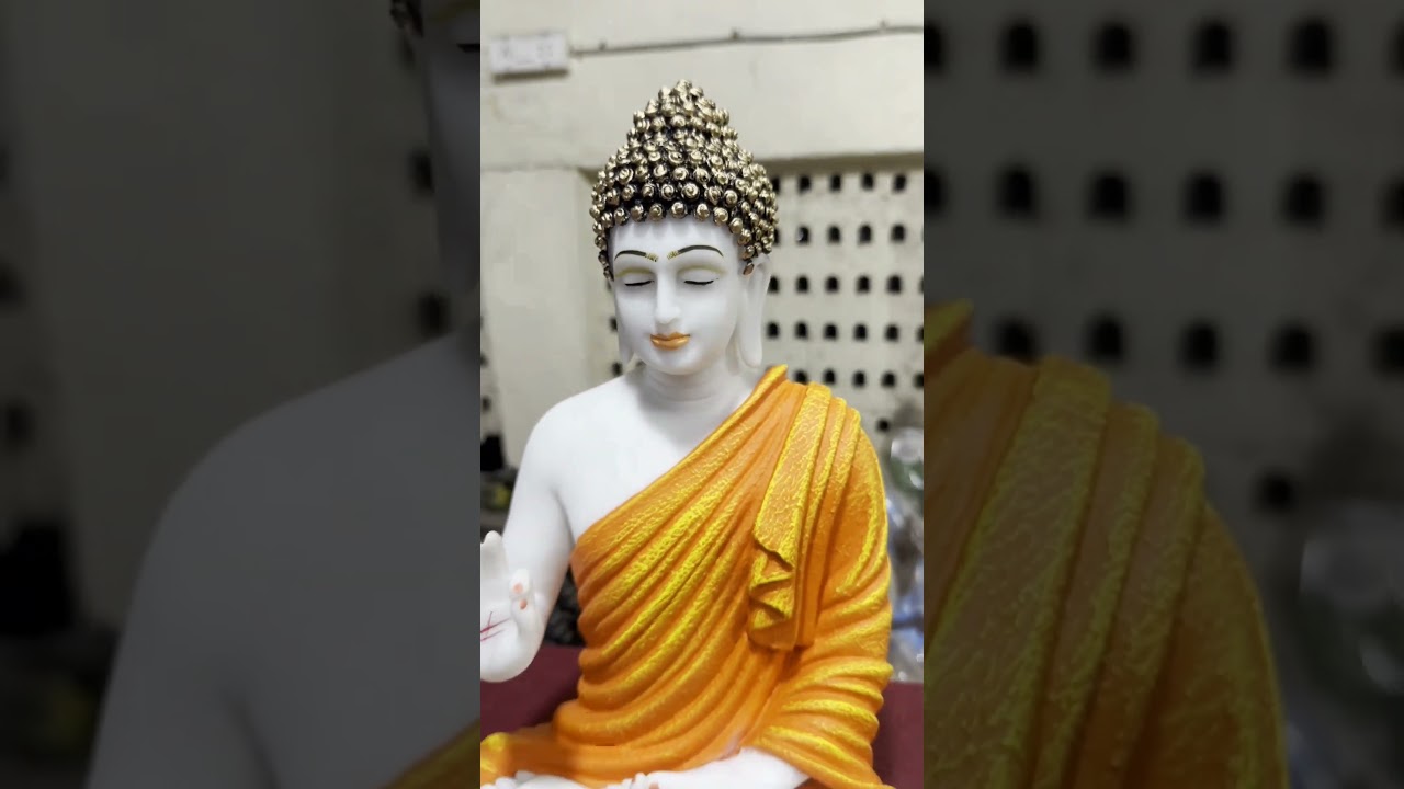 White Buddha Statue in Shawls : Style to Your Home Decor