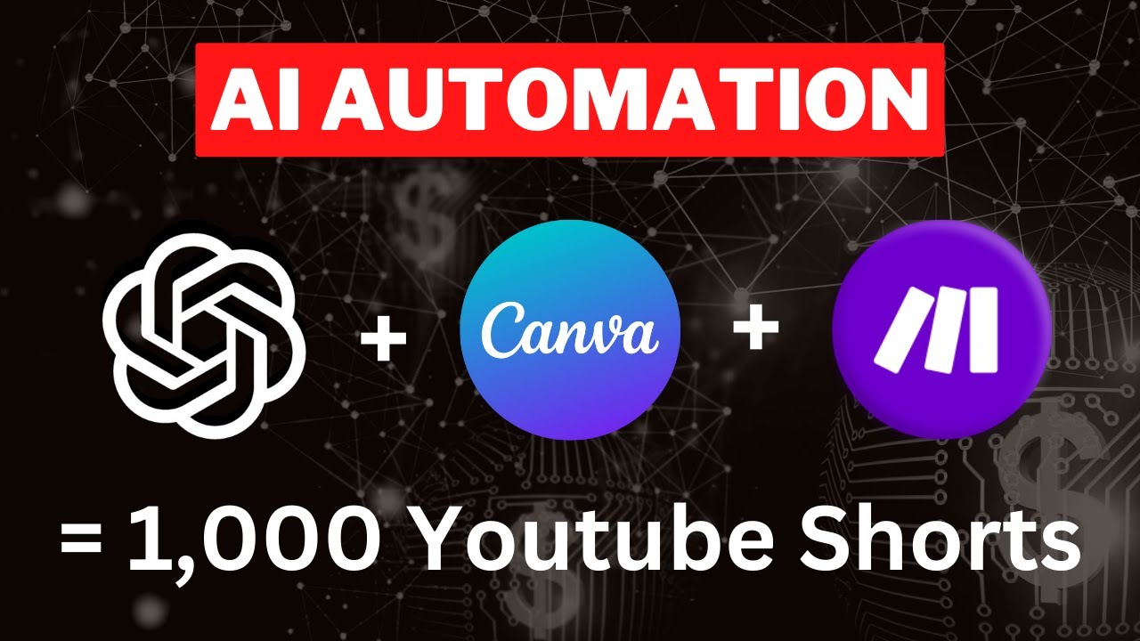 Make 1,000 YouTube Shorts with THIS AI Automation in 19 Mins! 🤯 (ChatGPT + Canva + Make)