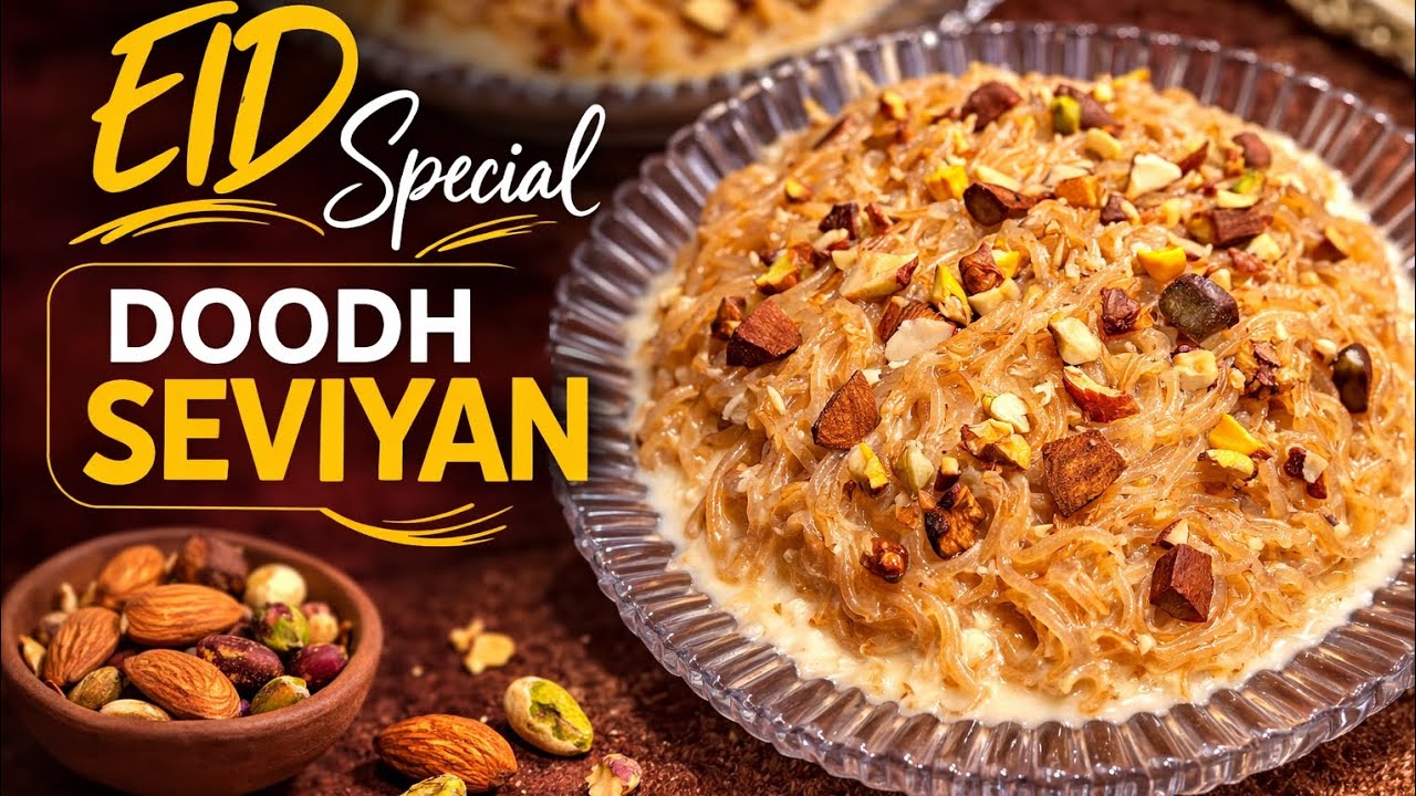 Eid Special Doodh Seviyan Recipe | Traditional Sheer Khurma Style Dessert🥛Perfect Eid Dessert✨😋