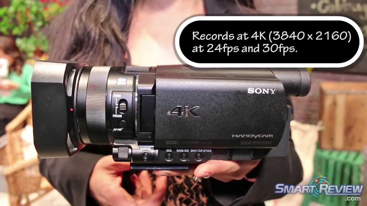CES 2014 | Sony FDR-AX100 4K Camcorder Review | Ultra HD | Handycam FDR-AX100/B | SmartReview.com