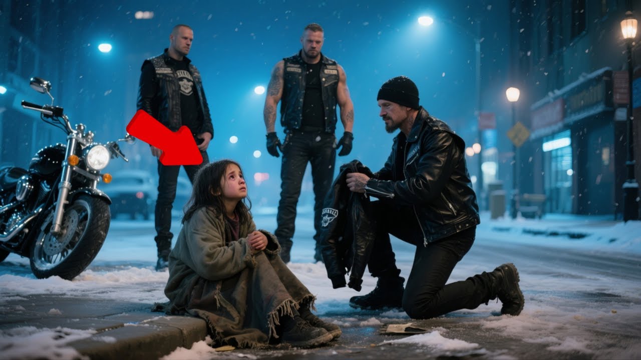 3 Hells Angels Found a Homeless Girl Freezing — Their Promise Changed Her Life Forever...