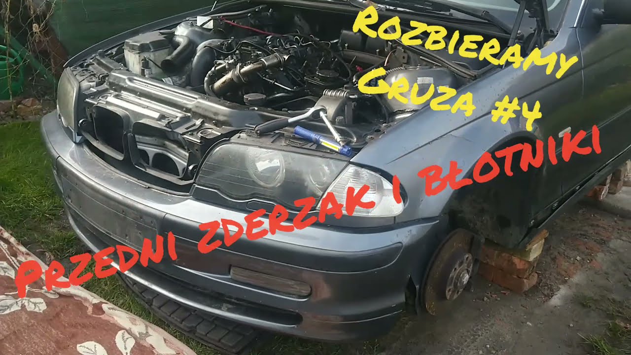 Rozbieramy Gruza #4 Przedni zderzak i błotniki BMW E46