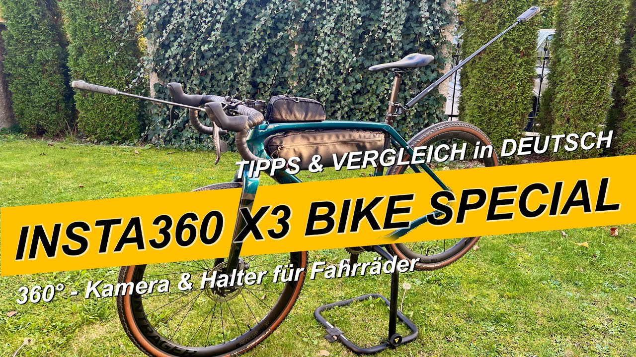 Insta360 X3 Kamera Fahrrad Deutsch Halter Lenker & Sattel
