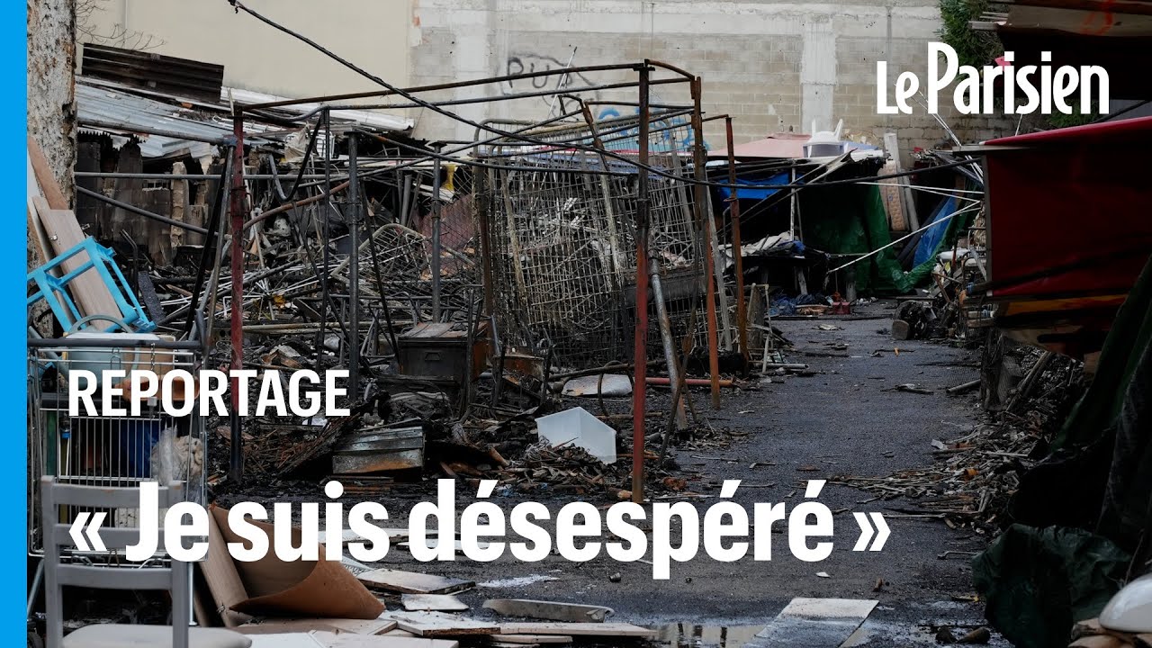 Le désarroi des marchands après l’incendie du marché à la ferraille de Bagnolet