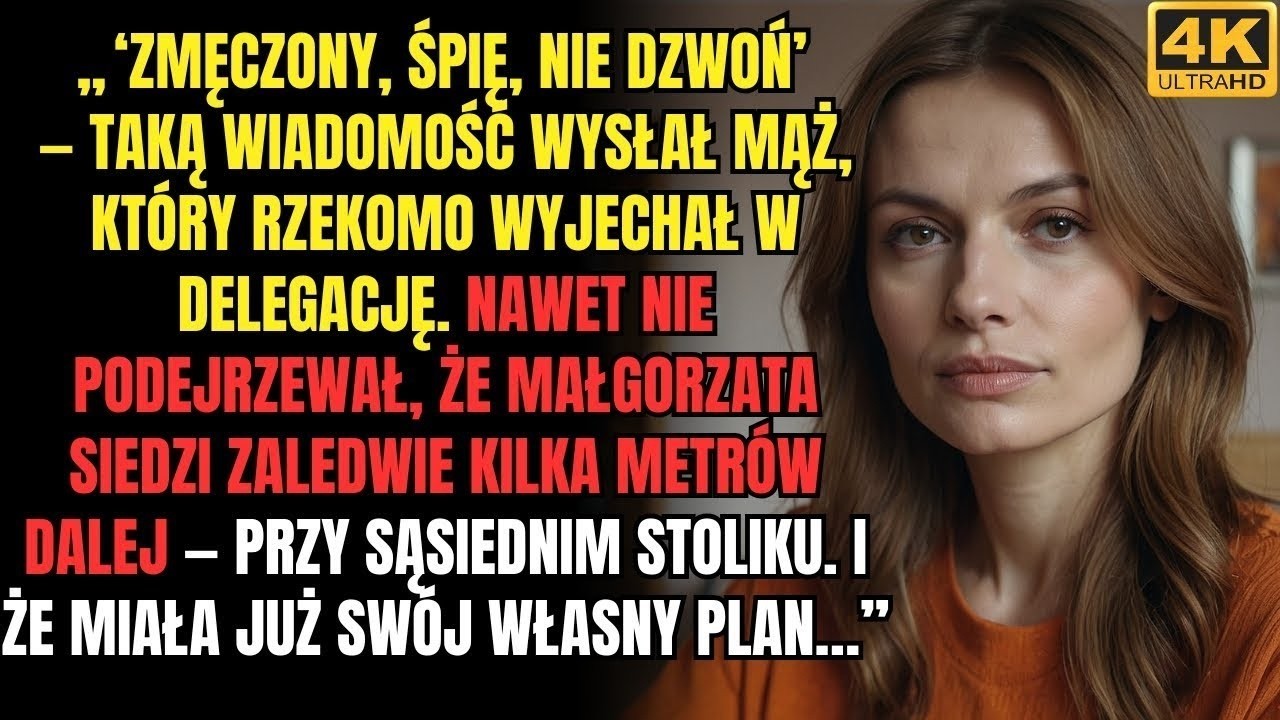 Mąż napisał, że jest zmęczony podczas delegacji, ale żona siedziała przy sąsiednim stoliku — i miała
