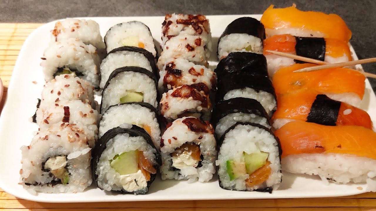 recette simple sushis,makis,California rolls🍣وصفة سوشي بانواعه بطريقة بسيطة