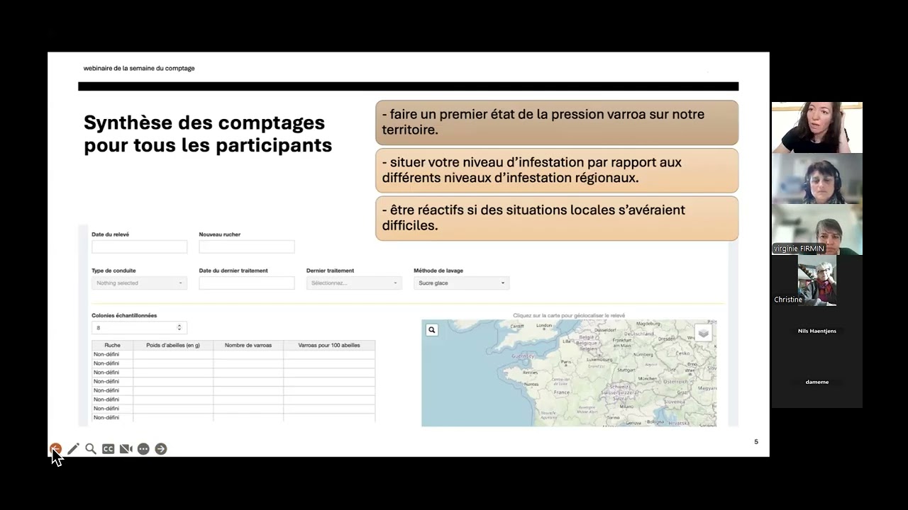 Lancement de la semaine régionale du comptage varroa / ADA - GTV et FRGDS