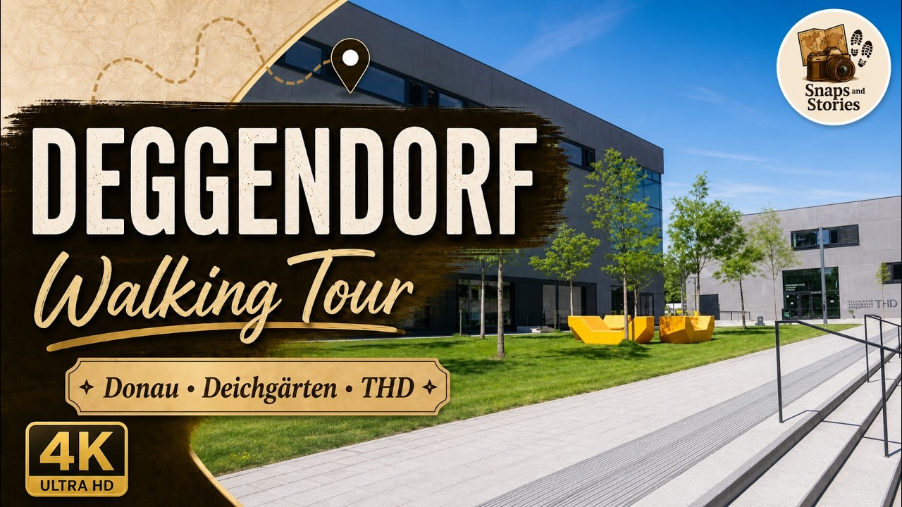 [4K] Deggendorf Germany | Deggendorf walking tour | THD - 2025