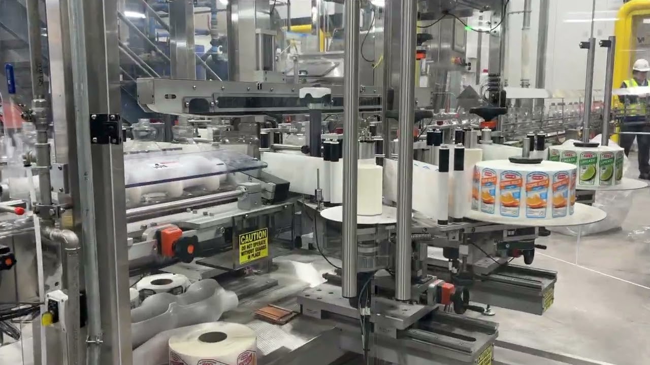 High Speed Juice Bottle Labeling System | Front & Back | Zero Downtime | 175 PPM