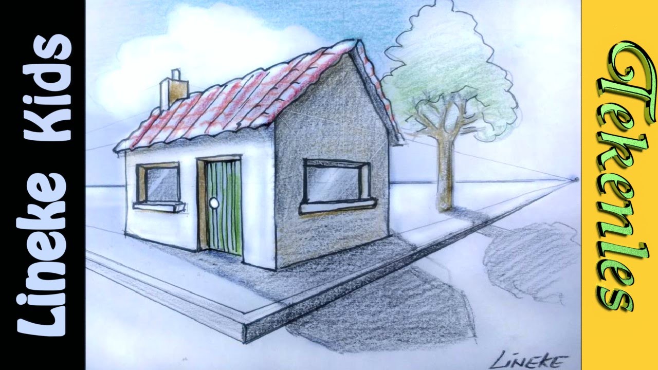 HUIS tekenen voor beginners in stappen