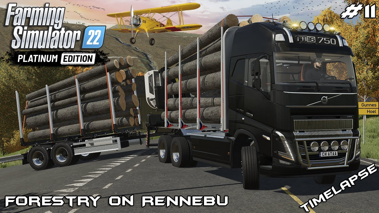 Перевозка БРЕВЕН на VOLVO FH16 750 | Лесное хозяйство на RENNEBU | FS22 Platinum Edition | Эпизод 11