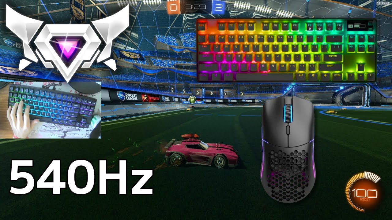 Keyboard & Mouse ASMR 😴 Rocket League Freestyle🏆 Satisfying 360 FPS 4K