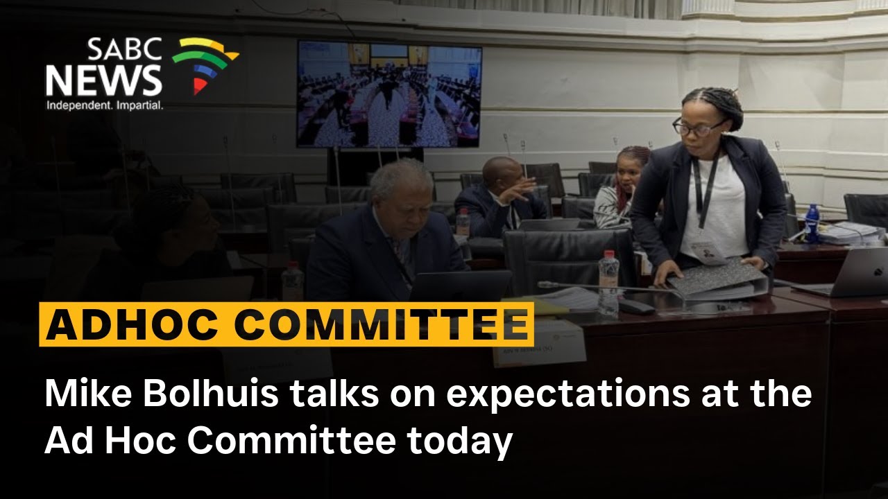 Mike Bolhuis talks on expectations at the Ad Hoc Committee today