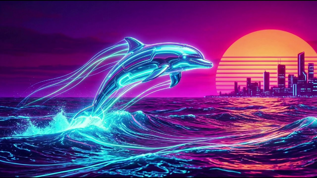 Neon Dolphin