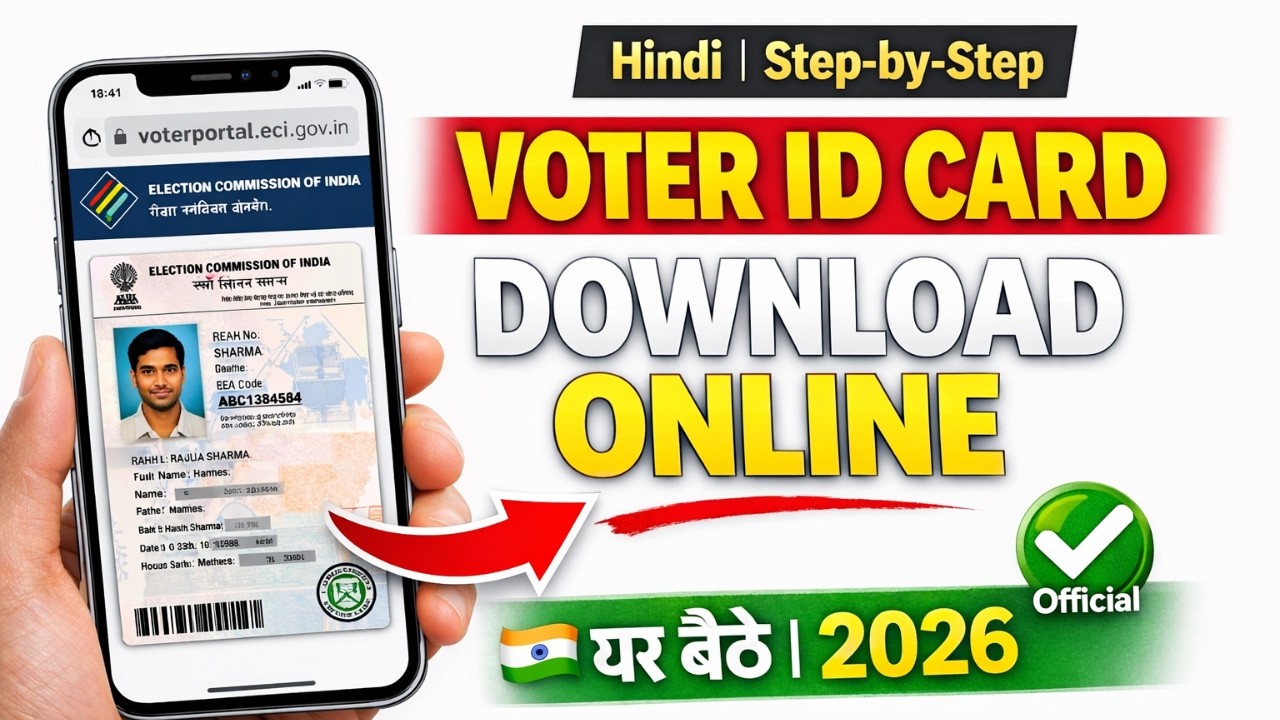 Voter ID Card Kaise Download Kare Online 2026 | Voter Card Download by EPIC Number