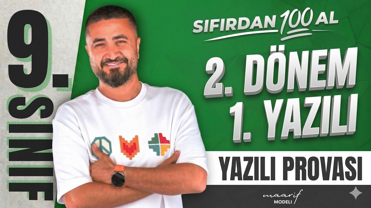 9.Sınıf Matematik 2.D&ouml;nem 1.Yazılı Provası | YAZILI KAMPI | Rehber Matematik