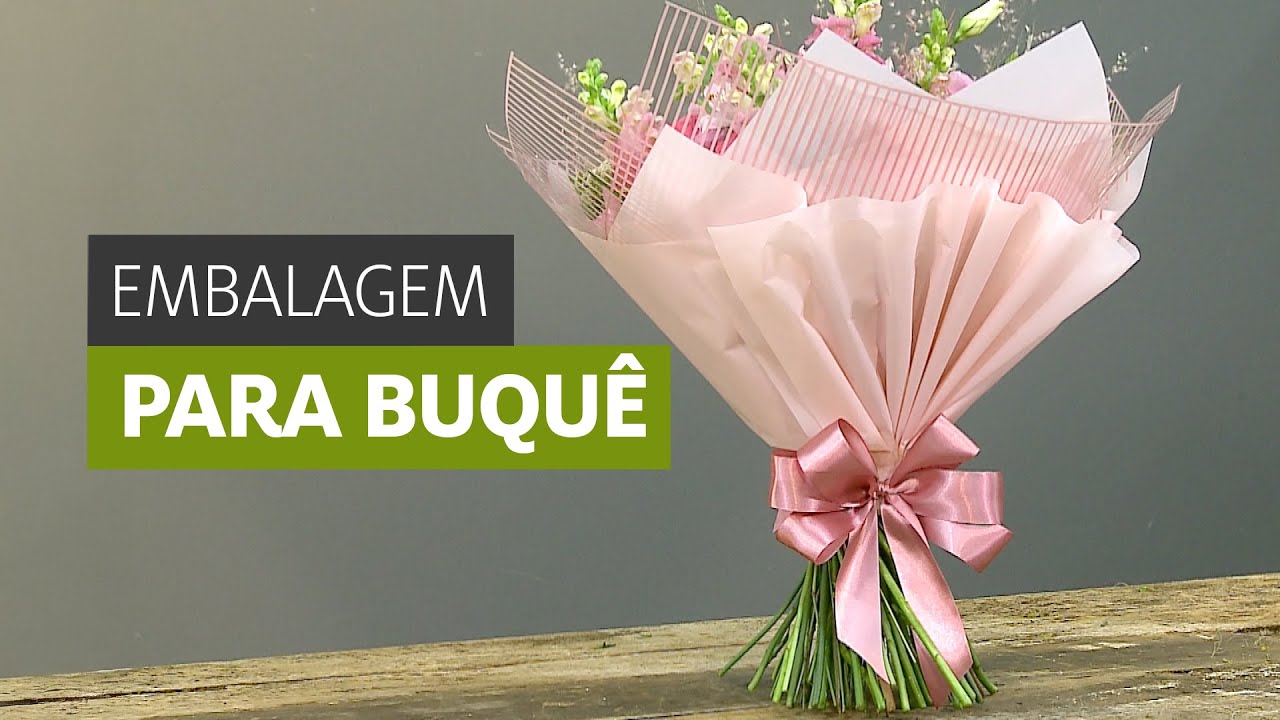 EMBALAGEM PARA BUQUÊ DE PRESENTE #buquedeflores #floriculturalucrativa