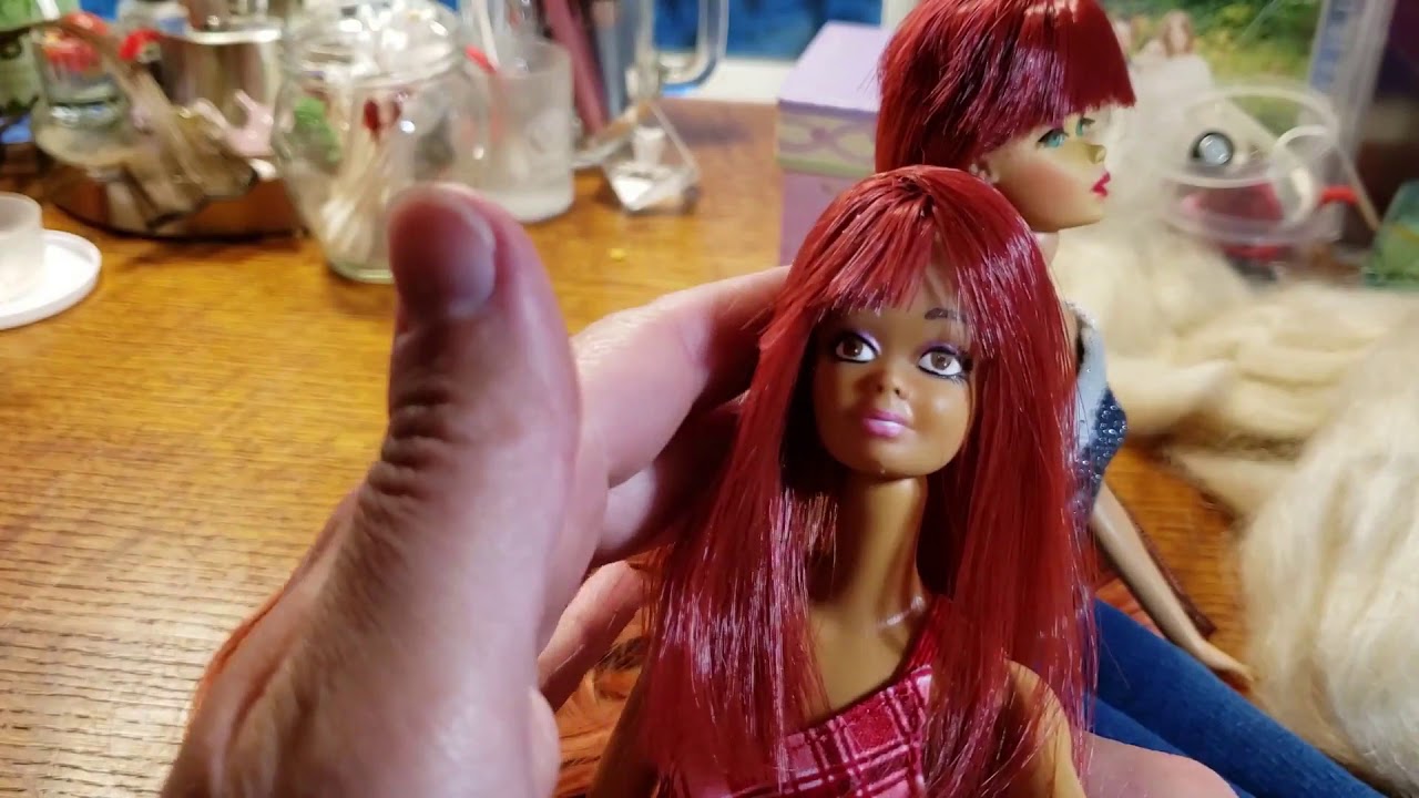 Types of Barbie Hair. Vintage and new.