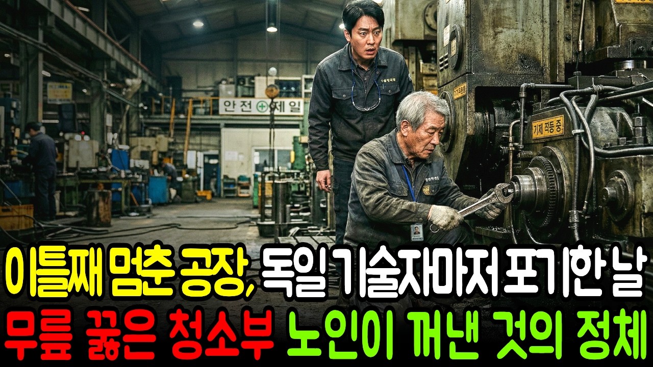 1,000억 공장이 멈춘 날, 해고된 청소부 노인 주머니 속 스패너의 정체 | 3초의 진단 |창작드라마 | 오디오북 | 반전사연 | 눈물주의ㅣ시니어미니드라마