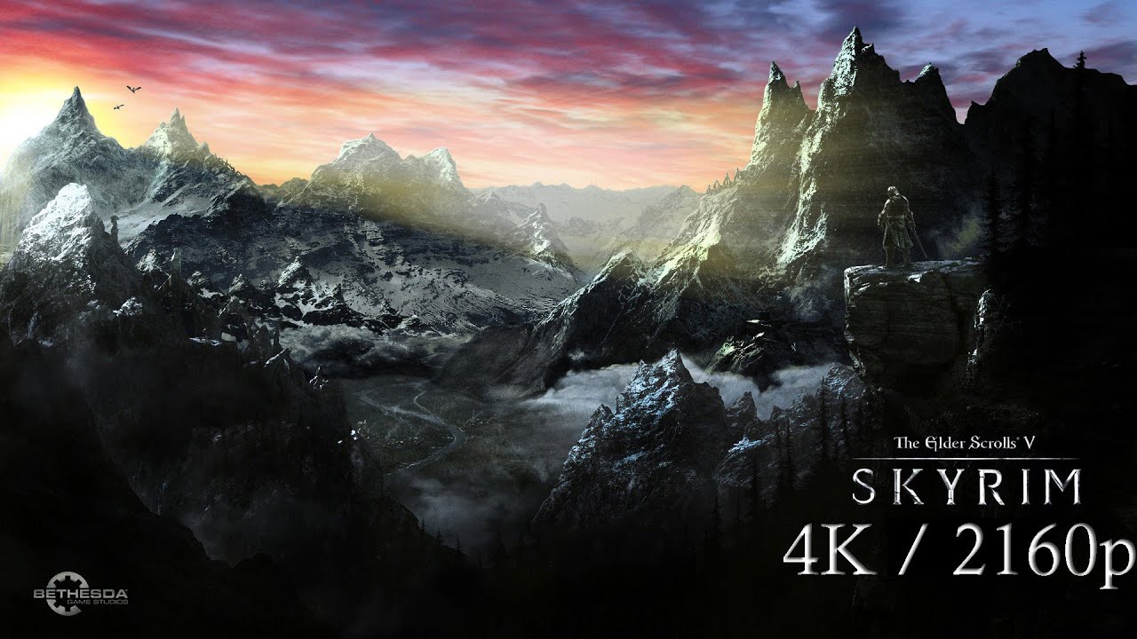 TES: Skyrim 4k #1 2160p Let's Play (2015 100+ Mods) PC max settings