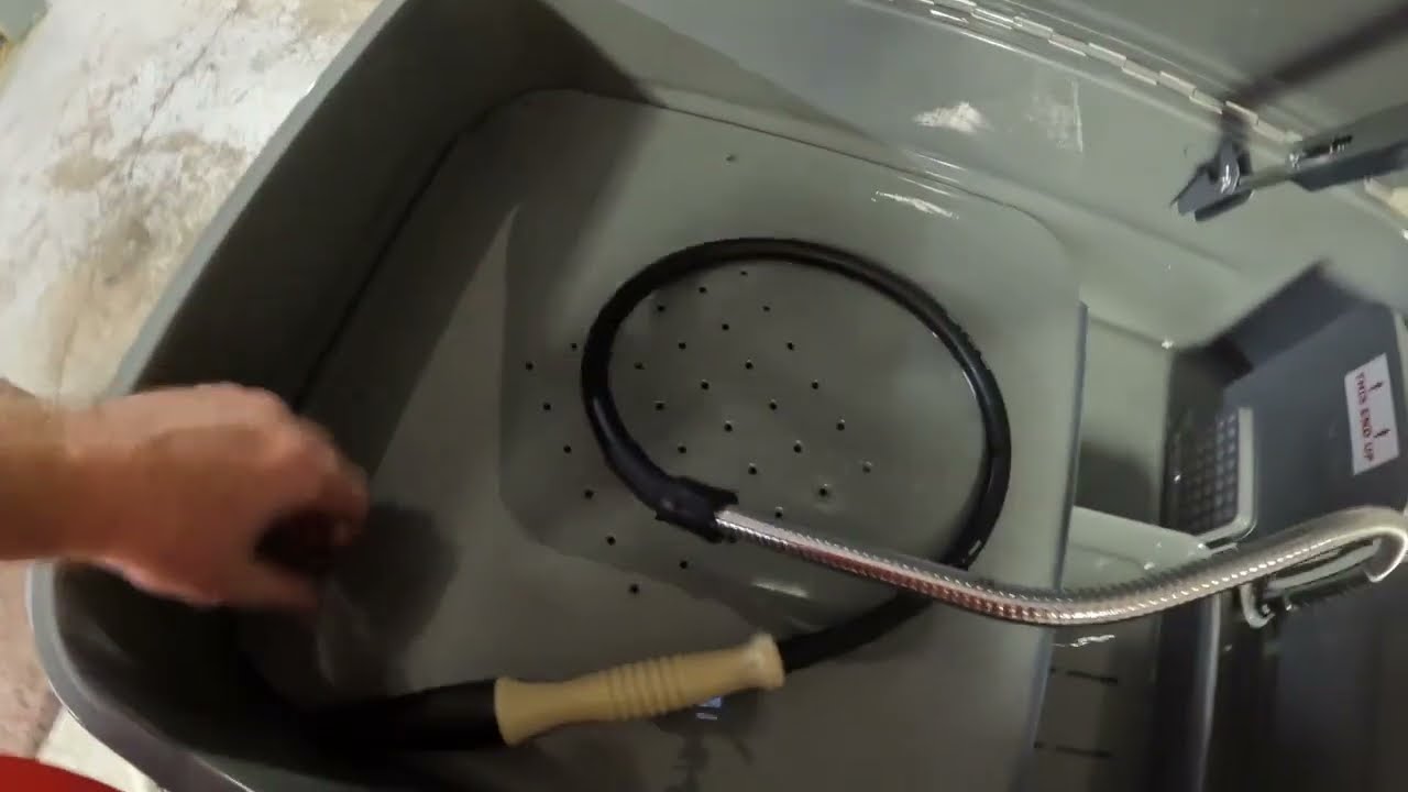harbor freight central machine 20 gallon parts washer unboxing