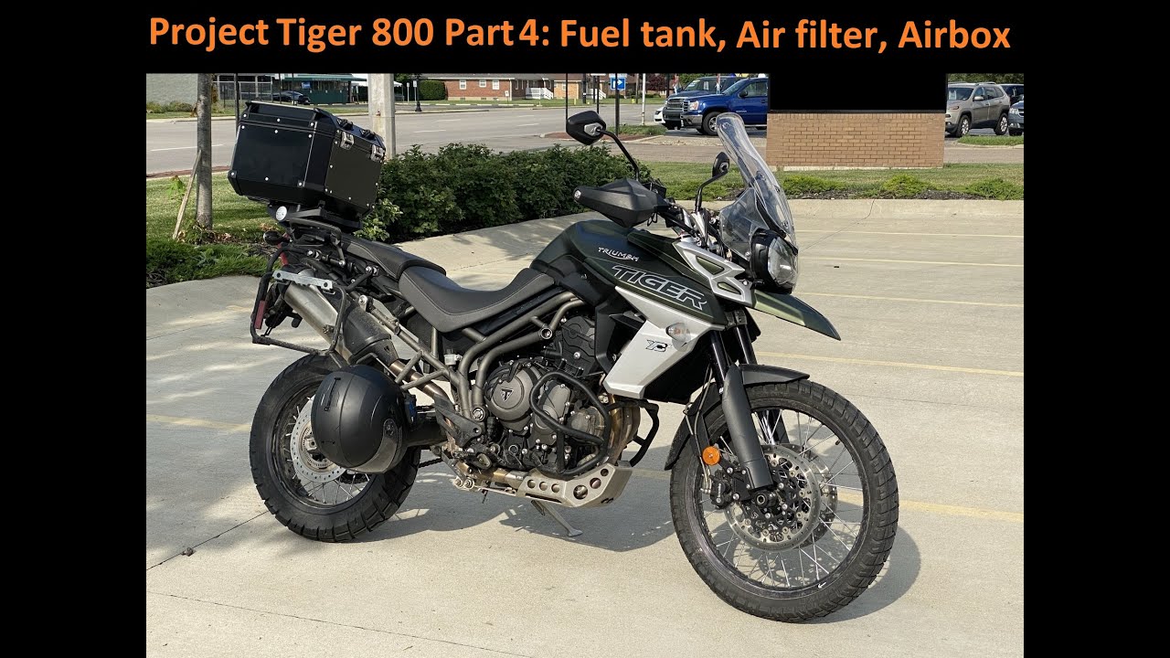 Project Tiger 800 Part 4: Remove the Fuel tank, Air filter and Airbox