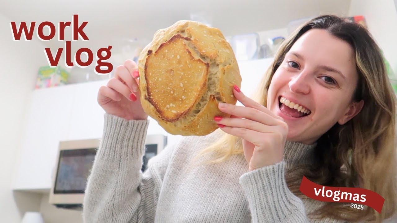work vlog (first sourdough loaf, budgeting for 2026)  - Vlogmas Day 20ish 🎄