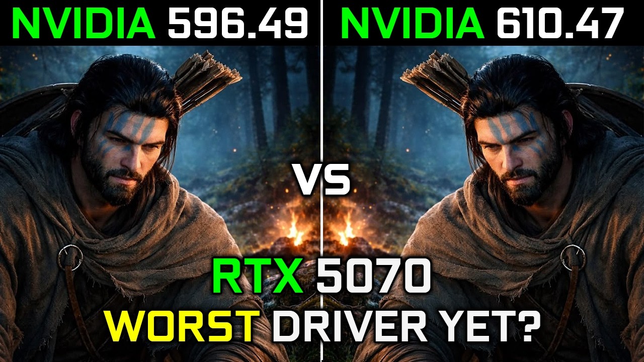 Nvidia Drivers (596.49 vs 610.47) | Worst Driver Yet? | RTX 5070 | Test in 9 Games | 2026