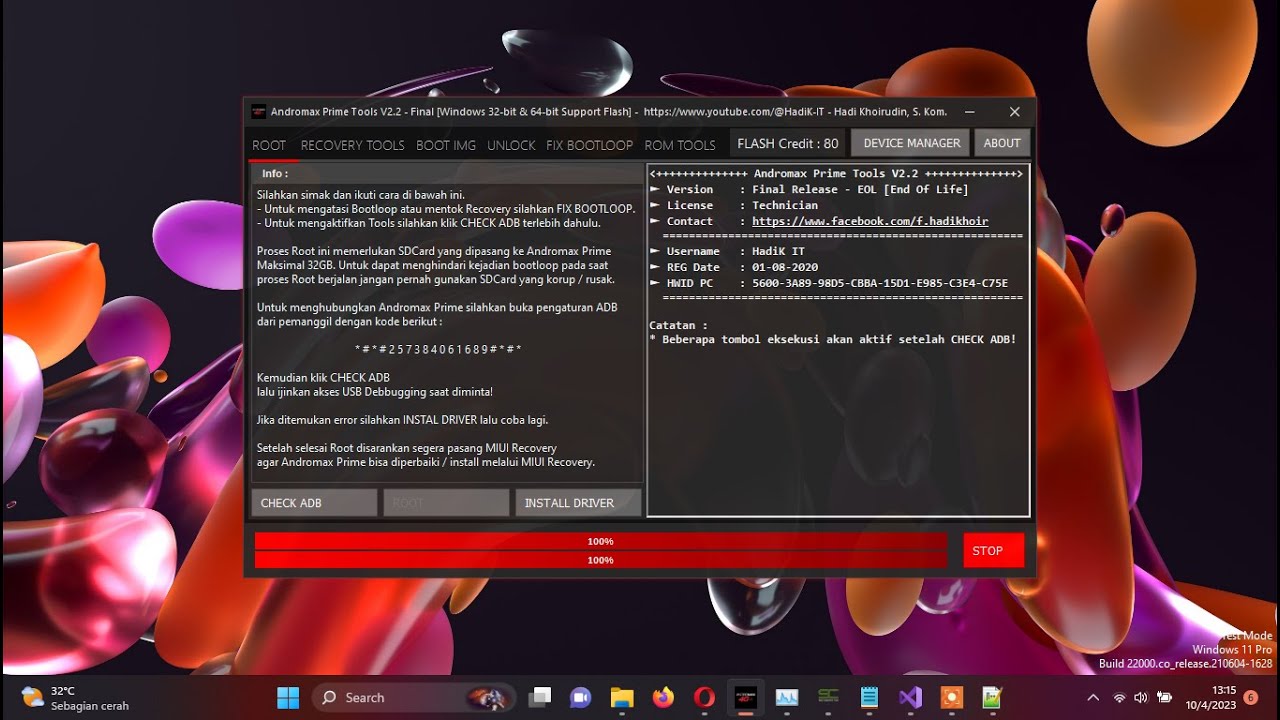 Andromax Prime Tools - V2.3 - Final [Windows 32-bit & 64-bit Support Flash] 24/01/2024