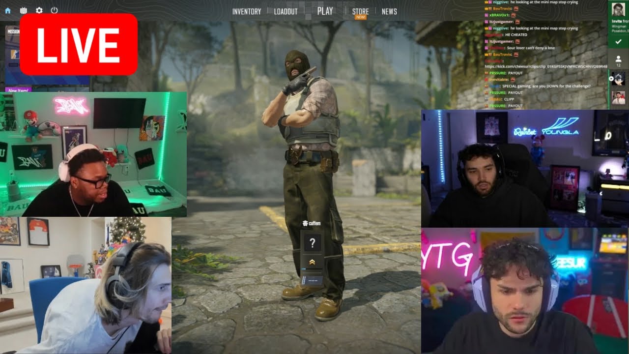 Cuffem X xQc X Adin Ross X Cheesur GAMENIGHT FULLSTREAM