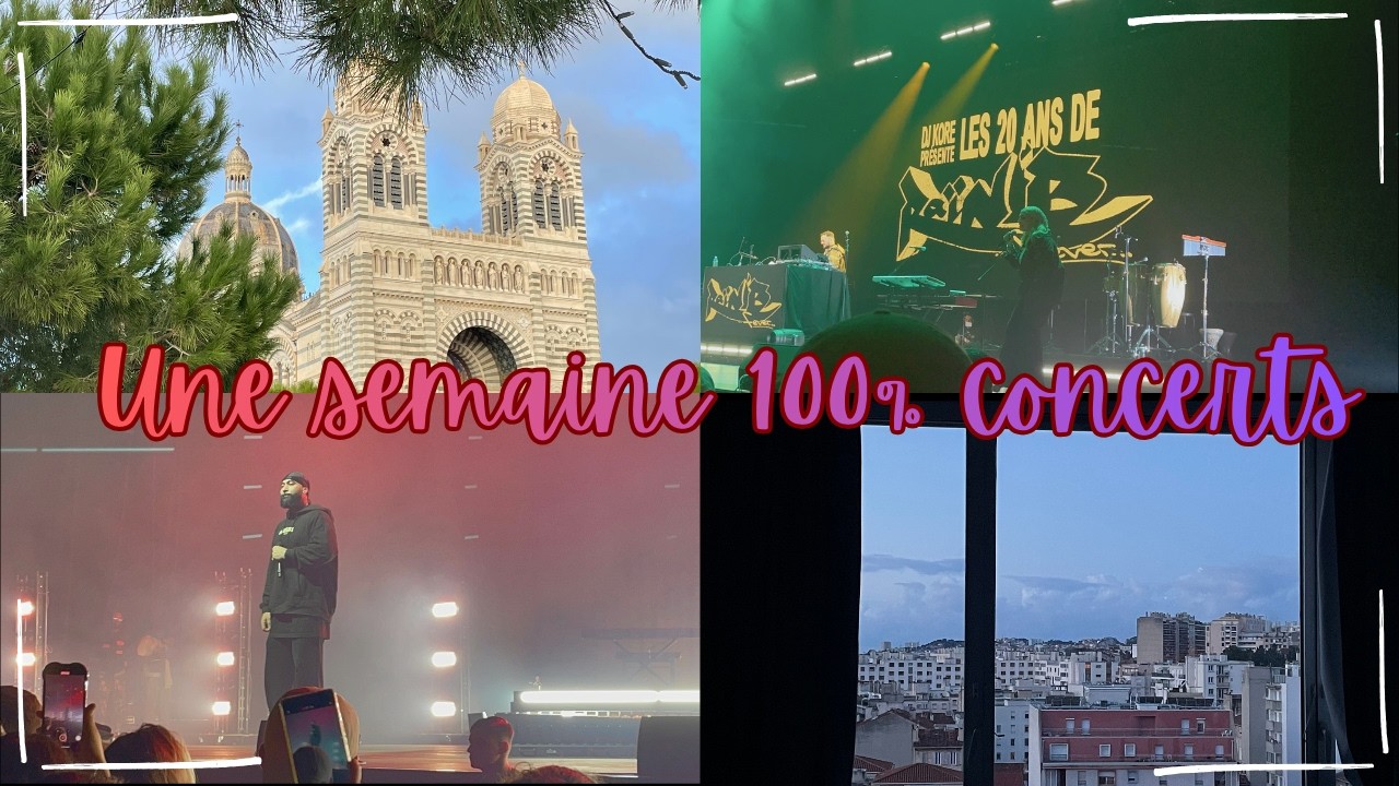 Une semaine 100% concerts et un peu de vie autour ✨