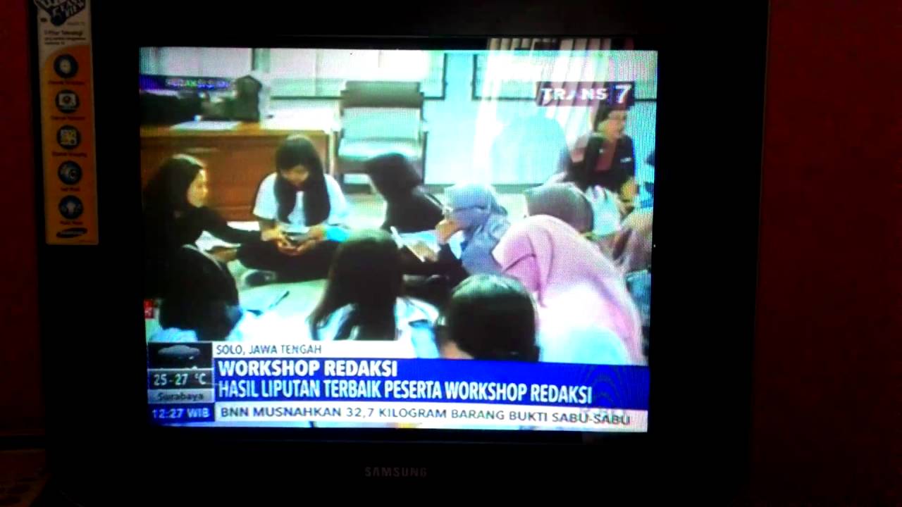 Cuplikan workshop redaksi trans7 solo, jawa tengah