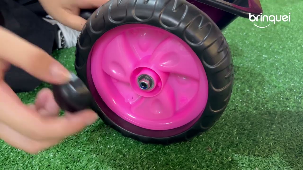 MONTAGEM TRICICLO ROSA
