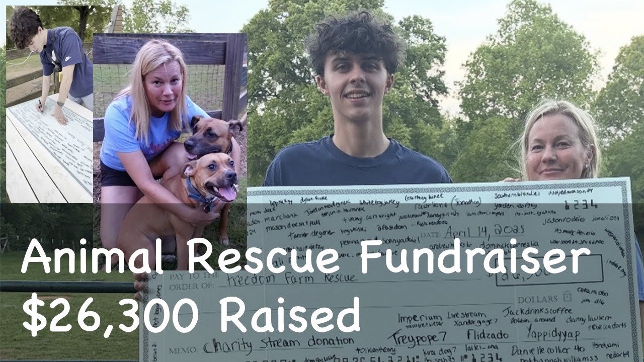 We raised 26,300 dollars for an animal rescue!