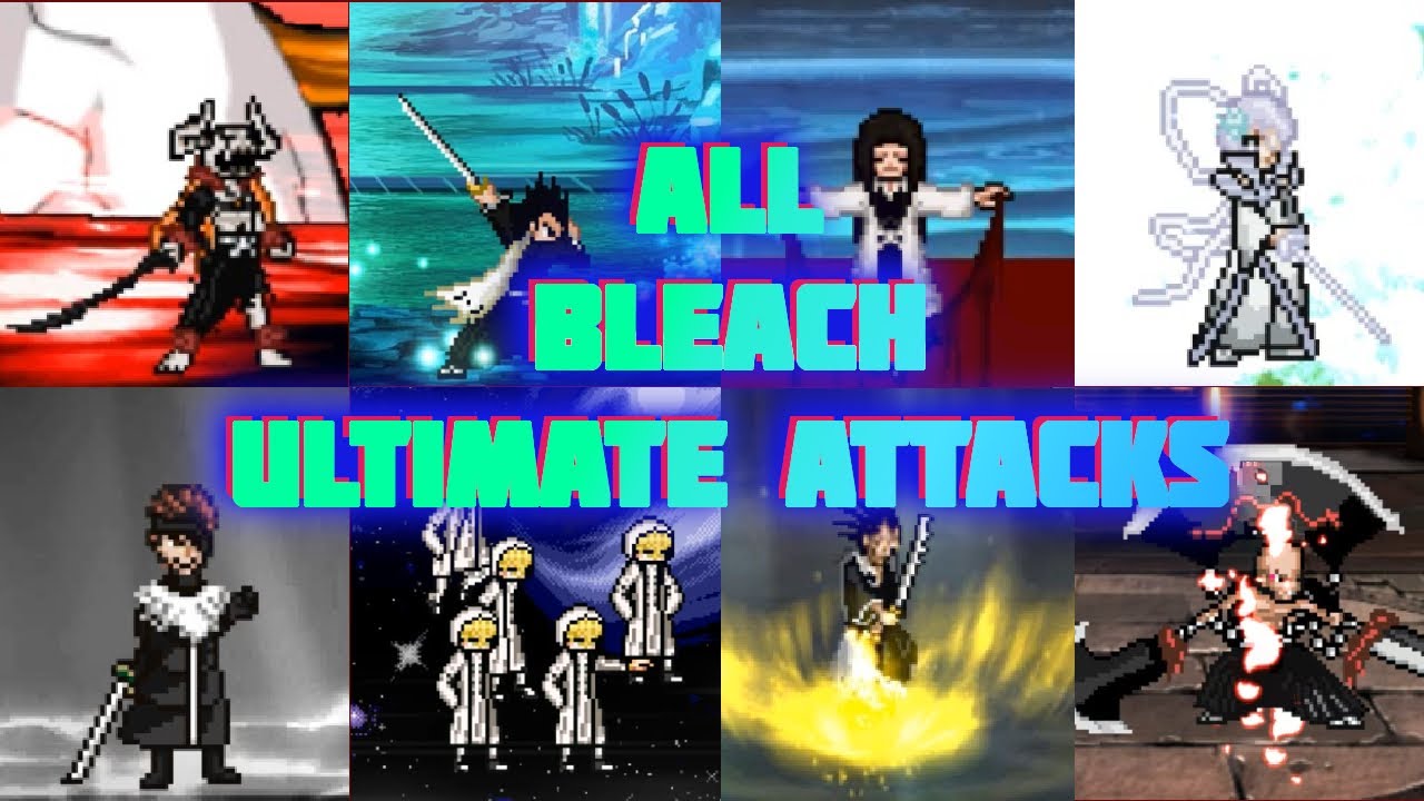 BLEACH | ALL ULTIMATE ATTACKS | Mugen JUS | Муґен