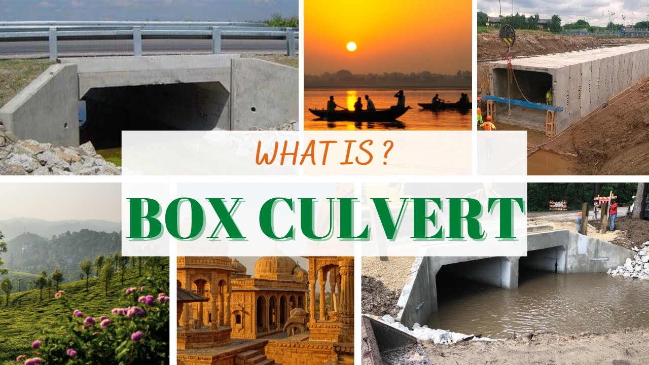 BOX CULVERT COMPONENTS, RETURN WALL, WING WALL, CURTAIN WALL, APRON, STONE PITCHING,