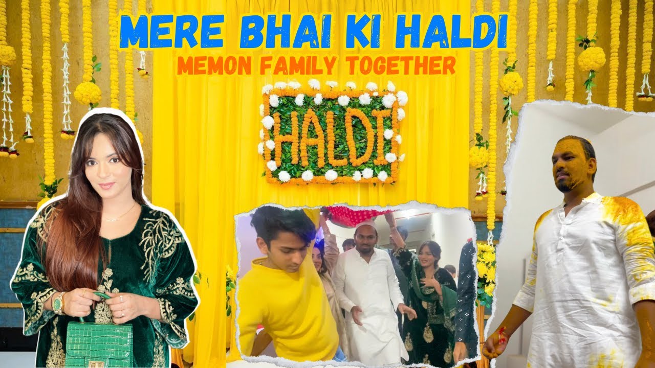 Cousin’s Haldi🐣| Bohot Maze Kiye Humne | Shifa Memon #haldiceremony