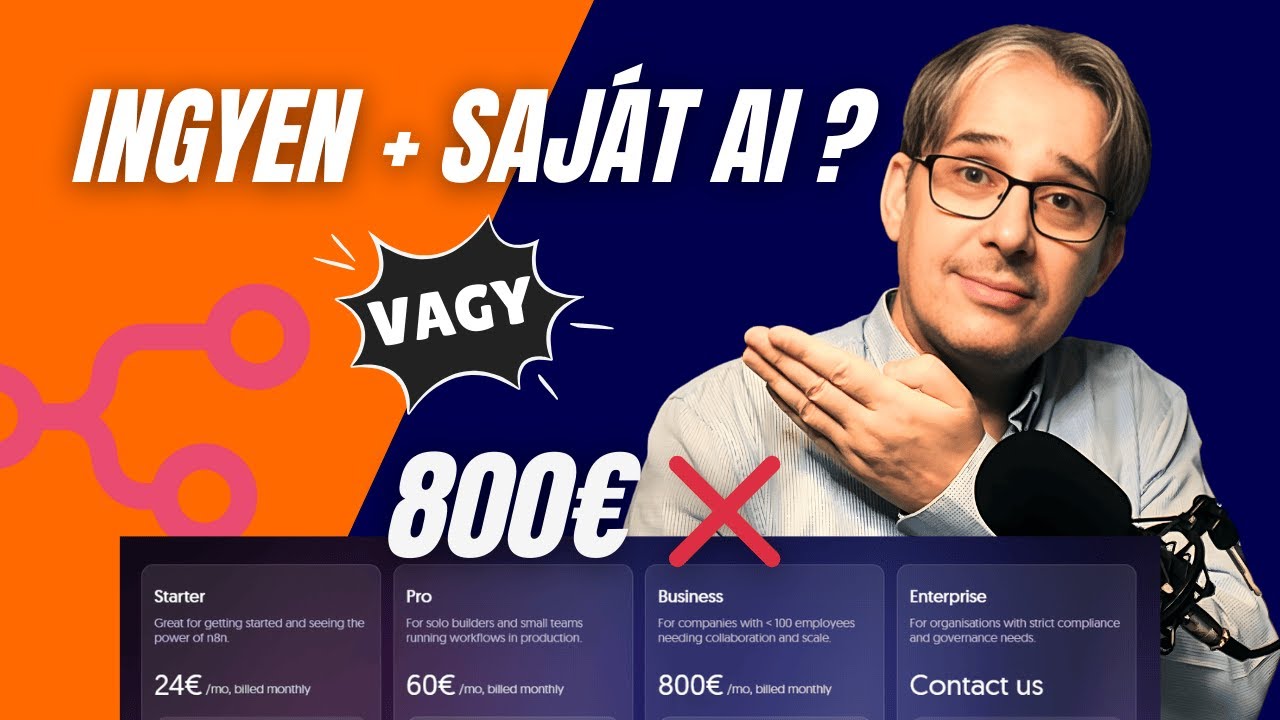 n8n Magyarul Kezdőknek: Ingyenes Regisztr&aacute;ci&oacute;, Workflow Alapok &eacute;s 1. Automatiz&aacute;ci&oacute; Titka